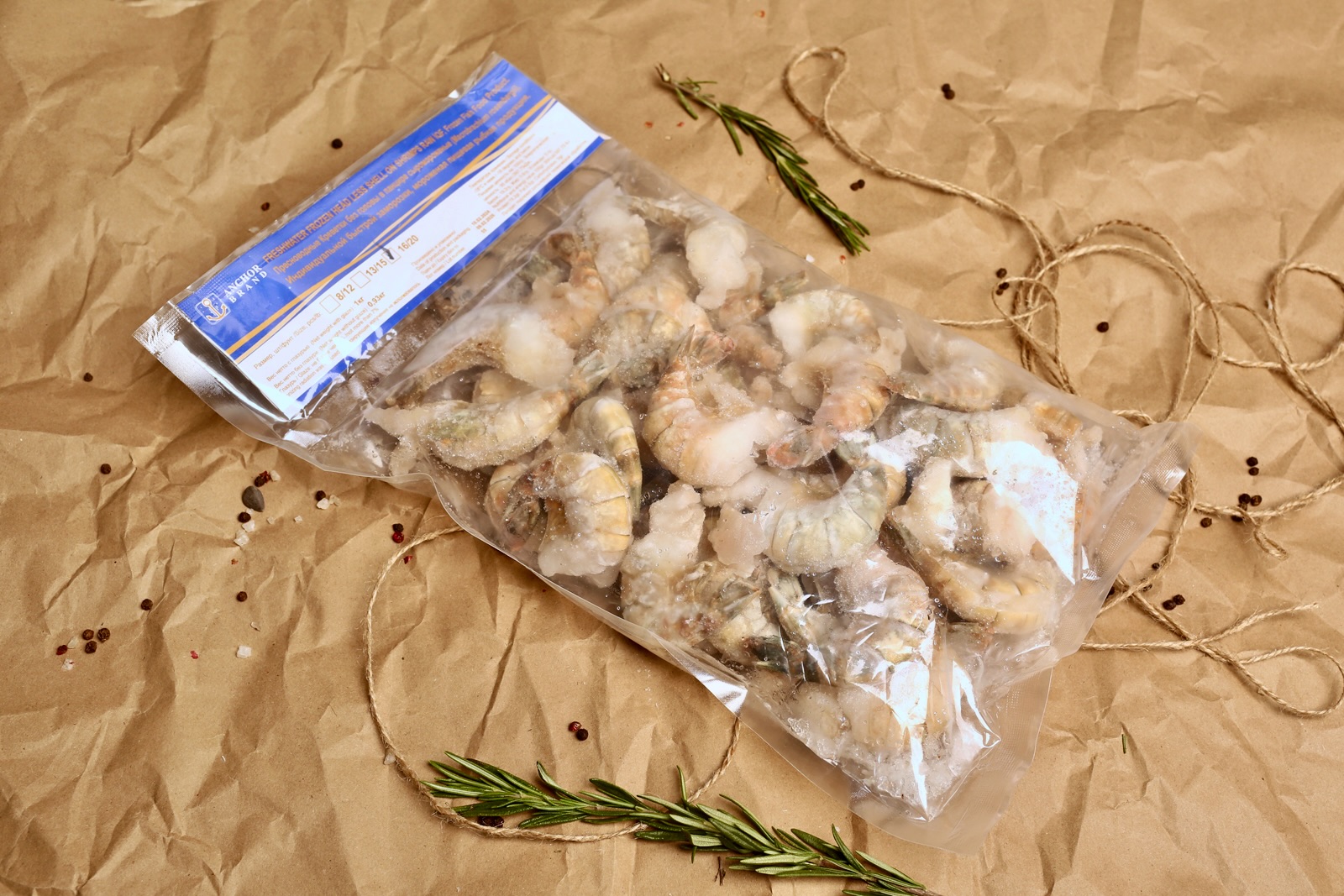 Креветки Розенберга (без головы, 13/15, easy peel)