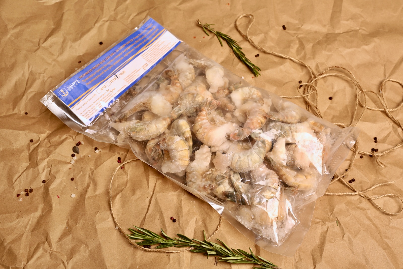 Креветки Розенберга (без головы, 16/20, easy peel)
